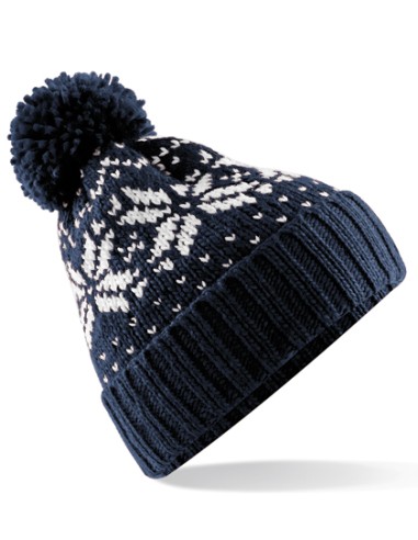 BEE-B456-Fair Isle Snowstar® Beanie